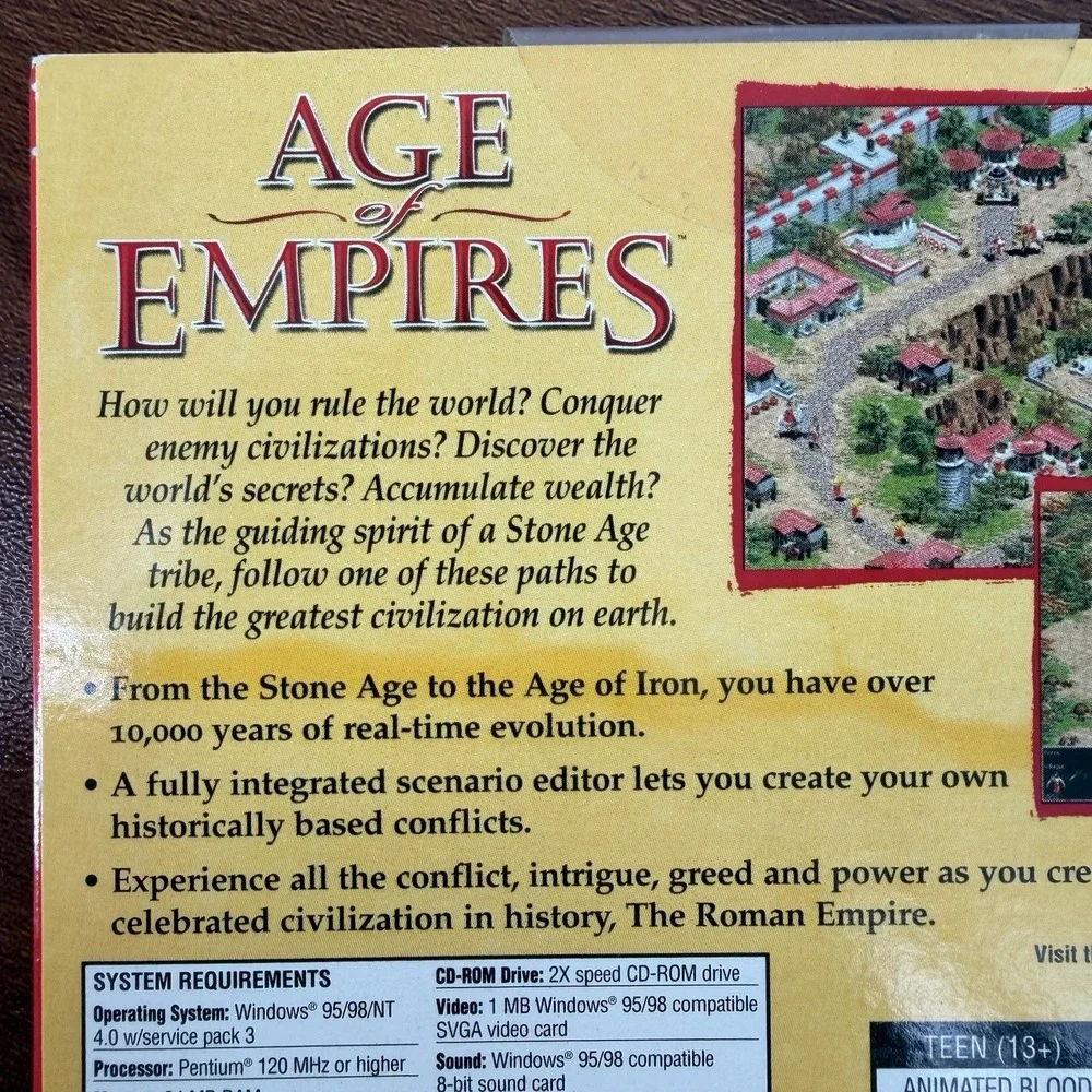 Age of Empires Gold Edition PC 2003 Atari Jewel Case NEW FACTORY SEALED